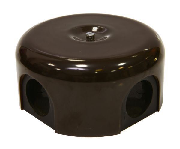 Распределительная коробка  D90mm цвет коричневый Lindas